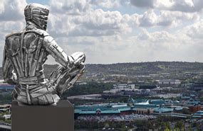 man of steel sheffield boxing|steel man sculpture.